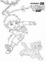 Go Coloring Diego Pages Getcolorings sketch template