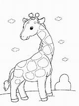 Coloring Giraffe Pages Printable sketch template