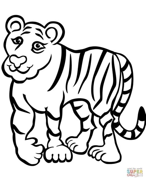 tigress coloring pages  print halaman mewarnai gambar kartun kartun