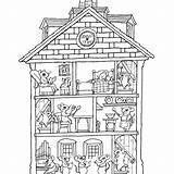 Coloring House Pages Haunted Book Color Interior Rooms Houses Google Search Colouring Printable Halloween Print Kids Sheets Colour Getcolorings Basford sketch template