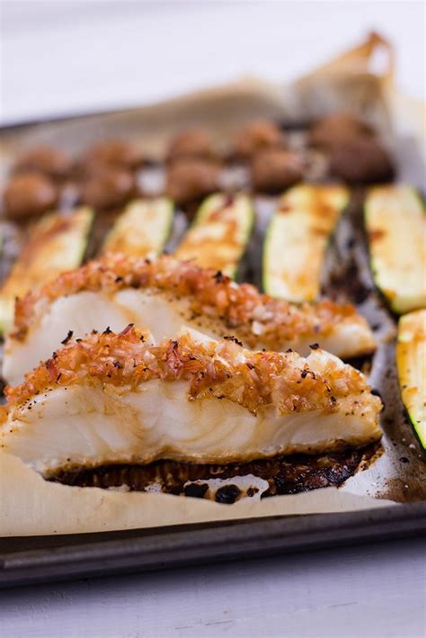 Baked Sea Bass And Zucchini Sheet Pan Recipe Sheet Pan Recipes Sea