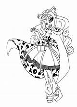 Monster High Coloring Pages Wishes Catty Noir Getcolorings Colorin Wisp Color Printable sketch template