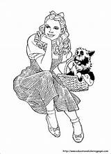 Oz Wizard Coloring Pages Witch Color Good Print Toto Printable Glinda Kids Dorothy Sheets Fun Characters Printables Drawing Visit Emerald sketch template