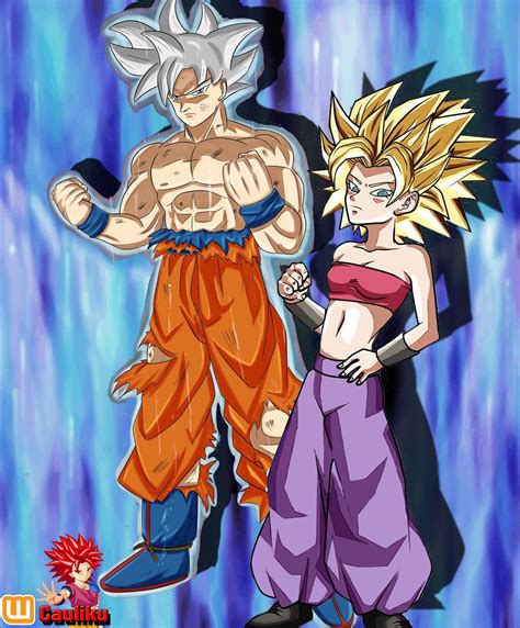 Goku Y Caulifla Personajes De Dragon Ball Personajes De Goku Dibujos