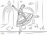 Swan Lake Coloring Pages Ballet Template Popular sketch template