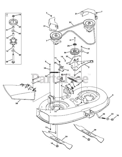 murray    murray  riding mower  mower deck   parts lookup  diagrams