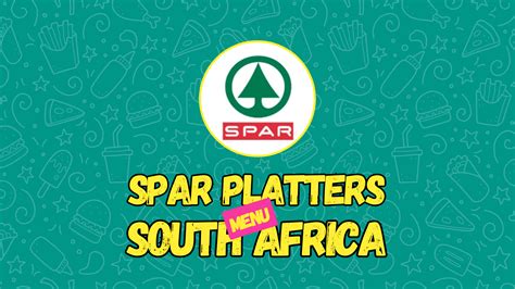 spar menu  prices south africa  pizza platters