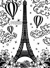 Eiffel Tower Coloring Paris Pages Printable Kids Drawing Easy Print Drawings Color Outline Getdrawings France Getcolorings Pencil Colorings Incredible sketch template