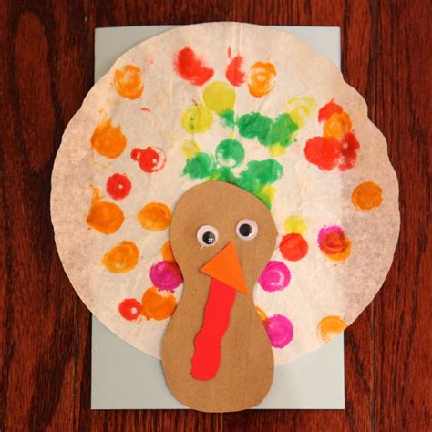 toddler approved easy toddler turkey craft  coffee filters