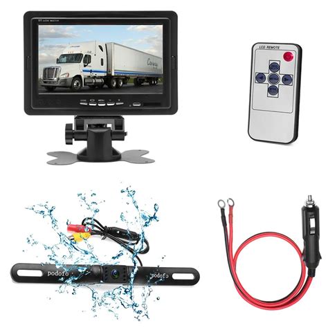 vehicle backup camera installation vehicle waterproof night vision backup camera  monitor