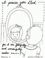 Coloring Pages Psalm 139 Am Bible God Made Special Printable Wonderfully Fearfully Kids Sheets Children Preschool Psalms Altar Activities Color sketch template