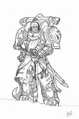 Warhammer Space Marine 40k Coloring Chapter Master Pages Deviantart Crimson Blood Lions Salamanders Drawings Fantasy Wolves Barriers Drawing Ooc Worm sketch template