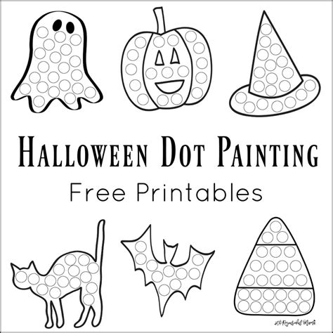 halloween dot painting  printables  resourceful mama