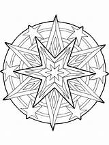 Christmas Star Coloring Pages Getcolorings Stars Color sketch template