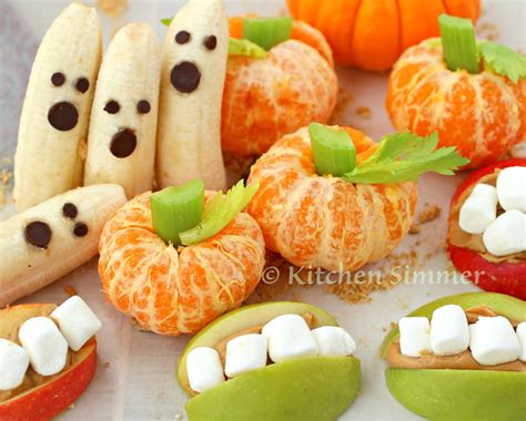 kitchen simmer kids   kitchen halloween fruit treats