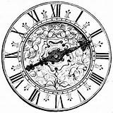 Clock Vintage Printable Face Faces Clocks Printables Antique Clip Steampunk Dessin Horloge Whimsical Beautiful Facilisimo Drawings Drawing Google Old Digi sketch template