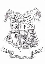 Potter Harry Coloring Pages Hogwarts Crest Gryffindor Castle Slytherin Kids Color Houses Colouring Drawing Print Printable Sheets Getdrawings Deviantart Cute sketch template