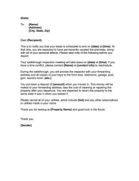 landlord move  letter template   landlord moving  lettering