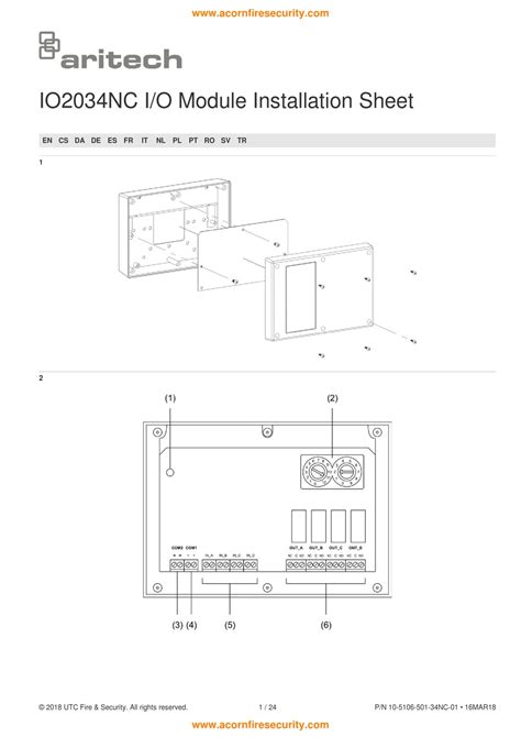 aritech ionc installation sheet   manualslib