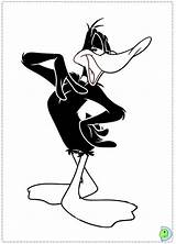 Coloring Pages Duck Daffy Dinokids Looney Tunes Print Cartoons Close sketch template