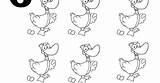 Geese Laying Coloring sketch template