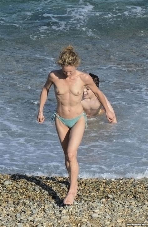 Vanessa Paradis Nude Beach Topless Boobs Tits Bikini
