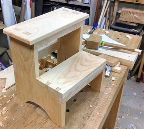 step stool stool woodworking plans easy wood projects