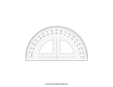 paper protractor  printable paper