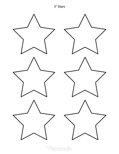 printable   star template  printable templates