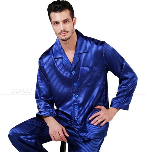 buy mens silk satin pajamas set pajama pyjamas pjs set sleepwear loungewear