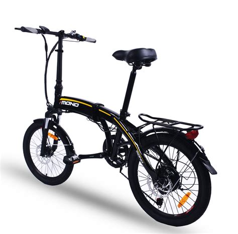 lightweight shimano  speed   folding electric mountain bike fdmy sm black