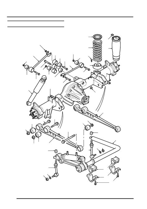 land rover workshop service  repair manuals discovery ii rear suspension description