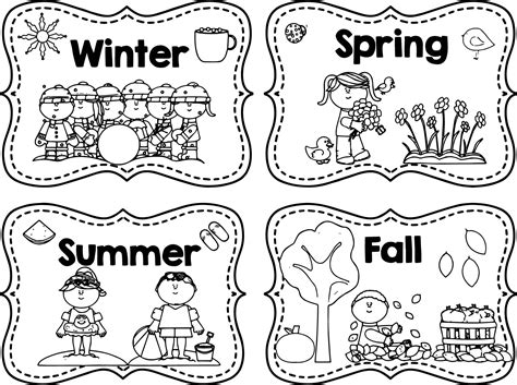 seasons coloring pages  kindergarten thekidsworksheet