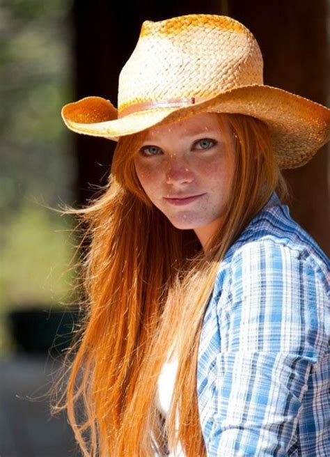 Ginger Cowgirl Beautiful Redhead Redheads Red Hair Woman