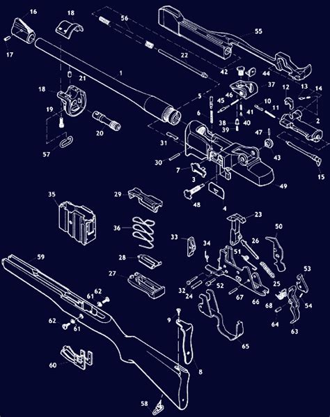 ruger mini  schematic gun diagrams gun parts midwayusa