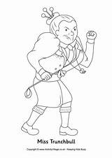 Colouring Trunchbull Miss Dahl Roald Pages Matilda Coloring Characters Printable Kids Sheets Honey Activityvillage Activity Language Bfg Books Visit Explore sketch template