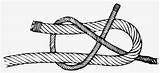 Simpul Anyam Bend Sheet Knots Lemen Tali Berukuran Dua Utas Menyambung Besar sketch template
