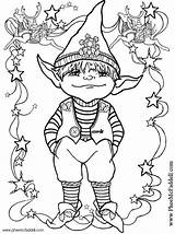 Elfo Elf Scarica Gnome sketch template