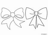Bow Coloring Drawing Bows Pages Cheer Ribbon Christmas Drawings Template Easy Draw Hair Mothers Luk Color Getdrawings Step Print Ribbons sketch template