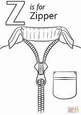 Zipper Coloring Letter Pages Printable Zoo Preschool Alphabet Worksheets Crafts Supercoloring Dot Sheets Letters Words Drawing Choose Board sketch template