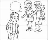 Bullying Dibujar Bulling Ebi México Istruzione Nicaragua Caricatura Aprendizaje Huella Regole Biblica Escuelita sketch template