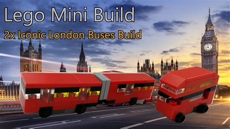lego micro build tutorial  iconic london buses build routemaster double decker   bendy