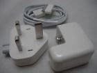 genuine apple ipad    mains charger  data cable