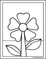 Spring Coloring Flower Flowers Pages Kids Sheets Printables Colorwithfuzzy sketch template