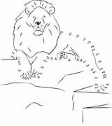 Lion Template Templates Animal Dot sketch template