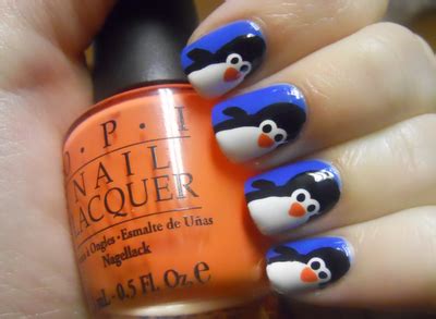 penguins penguin nails nails manicure