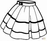 Skirt Template Coloring sketch template