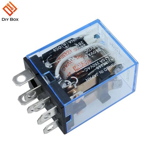 pcs lynj ac  coil   power relay coil dpdt led lamp high quality  relays  home