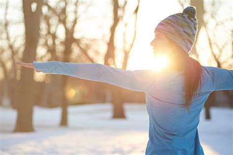 winter yoga stock  pictures royalty  images istock