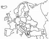 Europe Map Coloring Pages Continent Drawing Printable Color Countries European Getcolorings Getdrawings Around Continents Country Print Sketchite sketch template